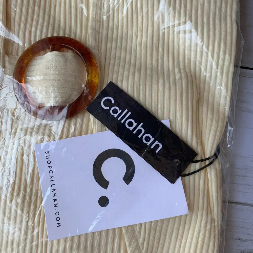 NWT Callahan Knitwear Vera Top in Creme
